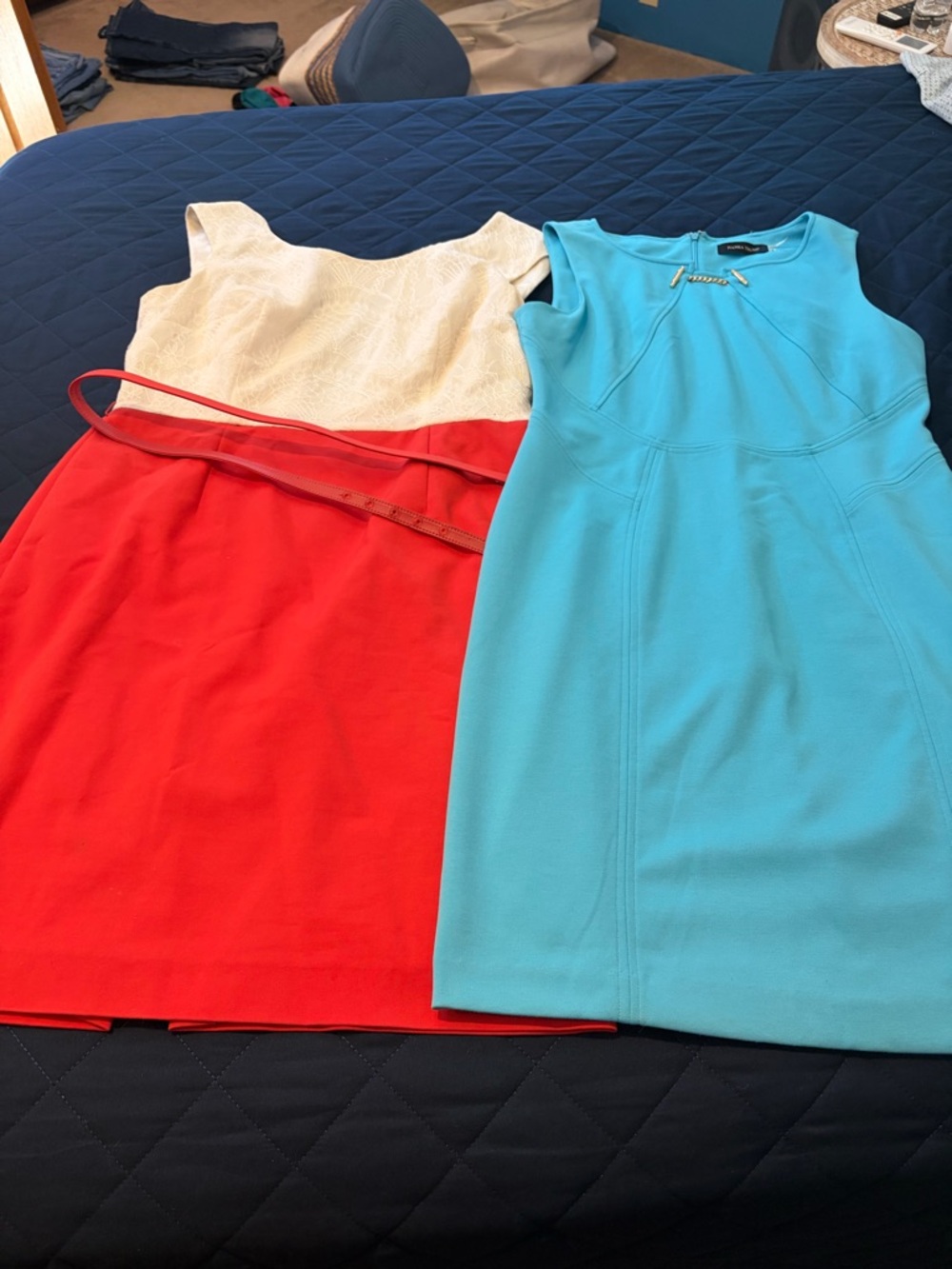 Lot of 2 Womans Sheath Dresses size 12